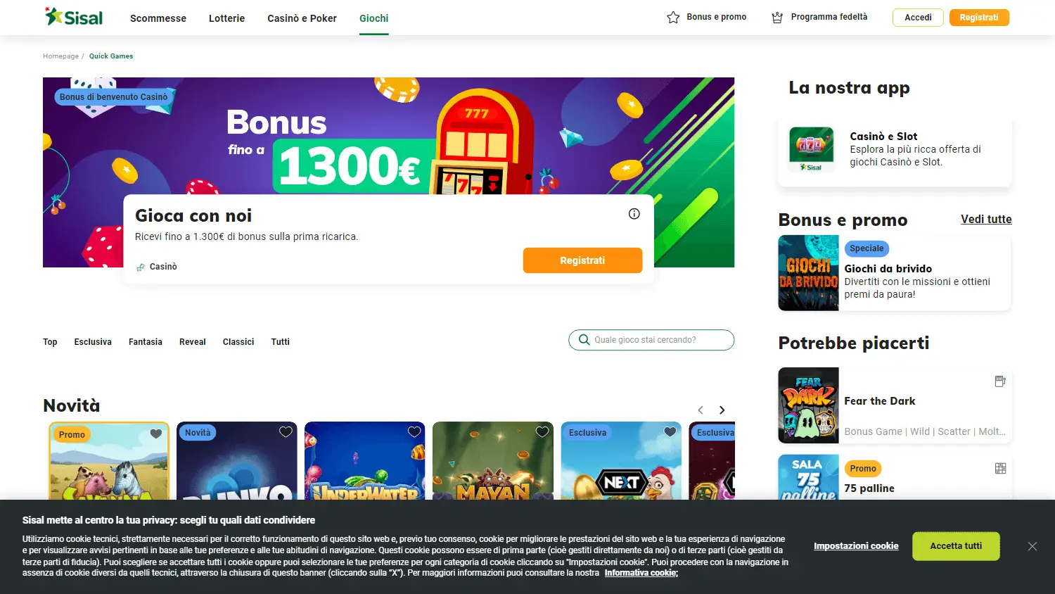 Sisal casino non aams